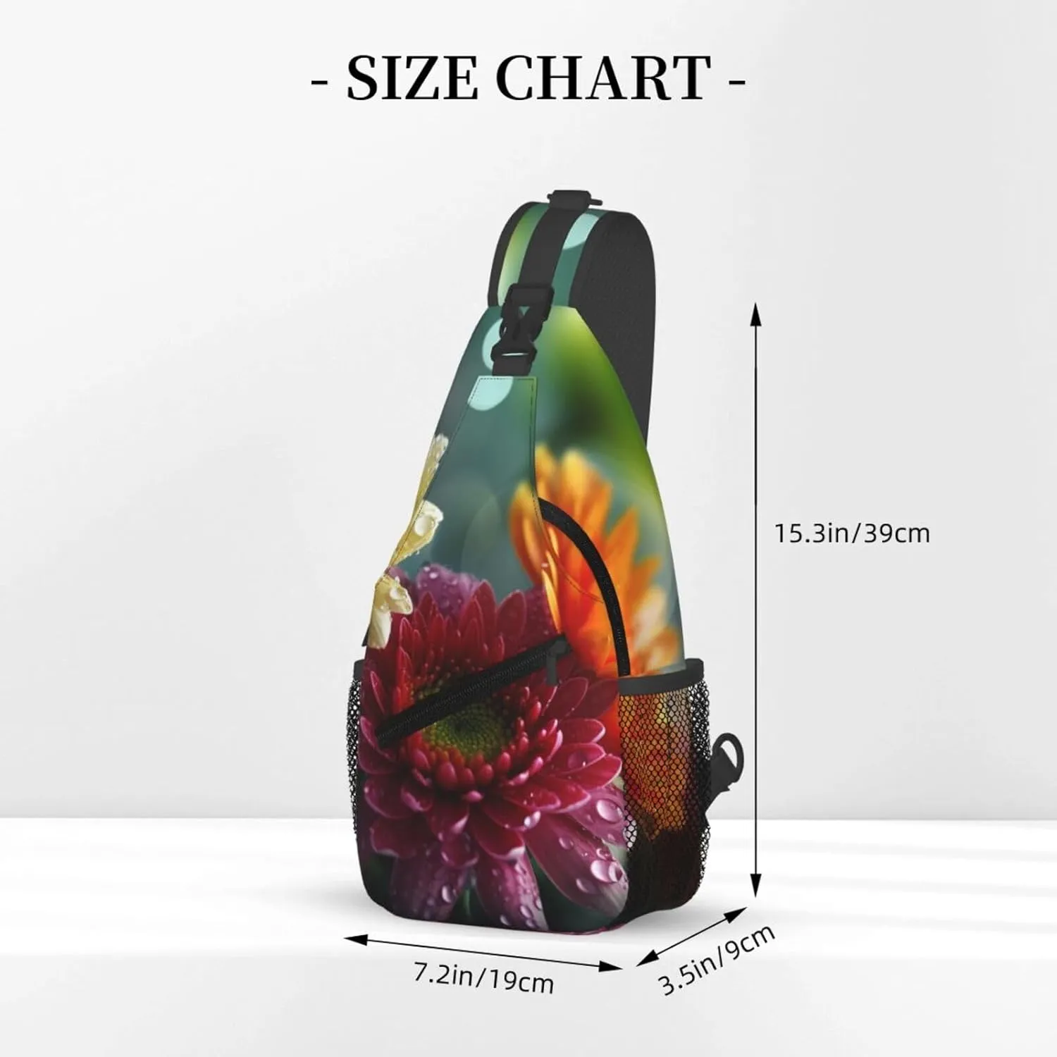 Crossbody Bags for Women Men Trendy Sling Bag Casual Chest Bag Golden Leaves Shoulder Bag for Travel Sport