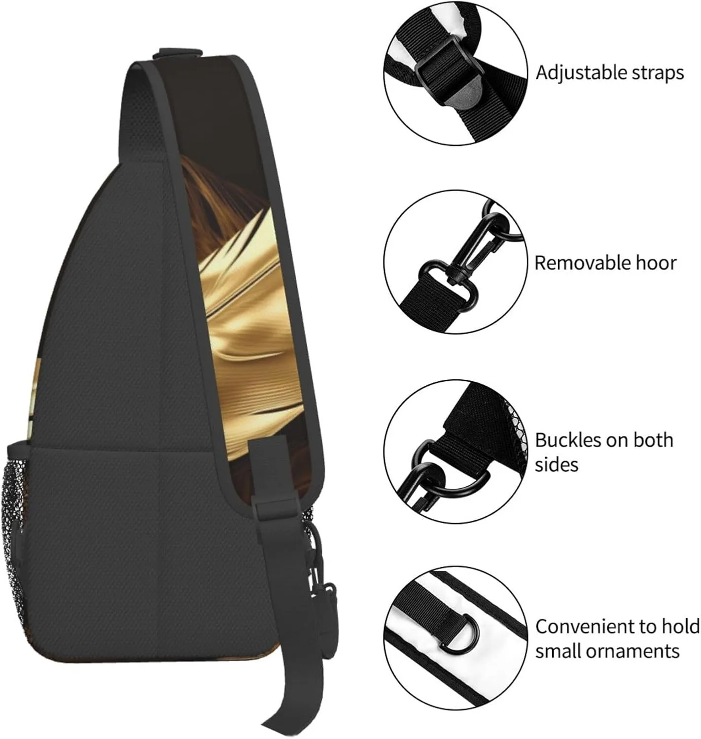 Crossbody Bags for Women Men Trendy Sling Bag Casual Chest Bag Grand canal in Italy Shoulder Bag for Travel Sport
