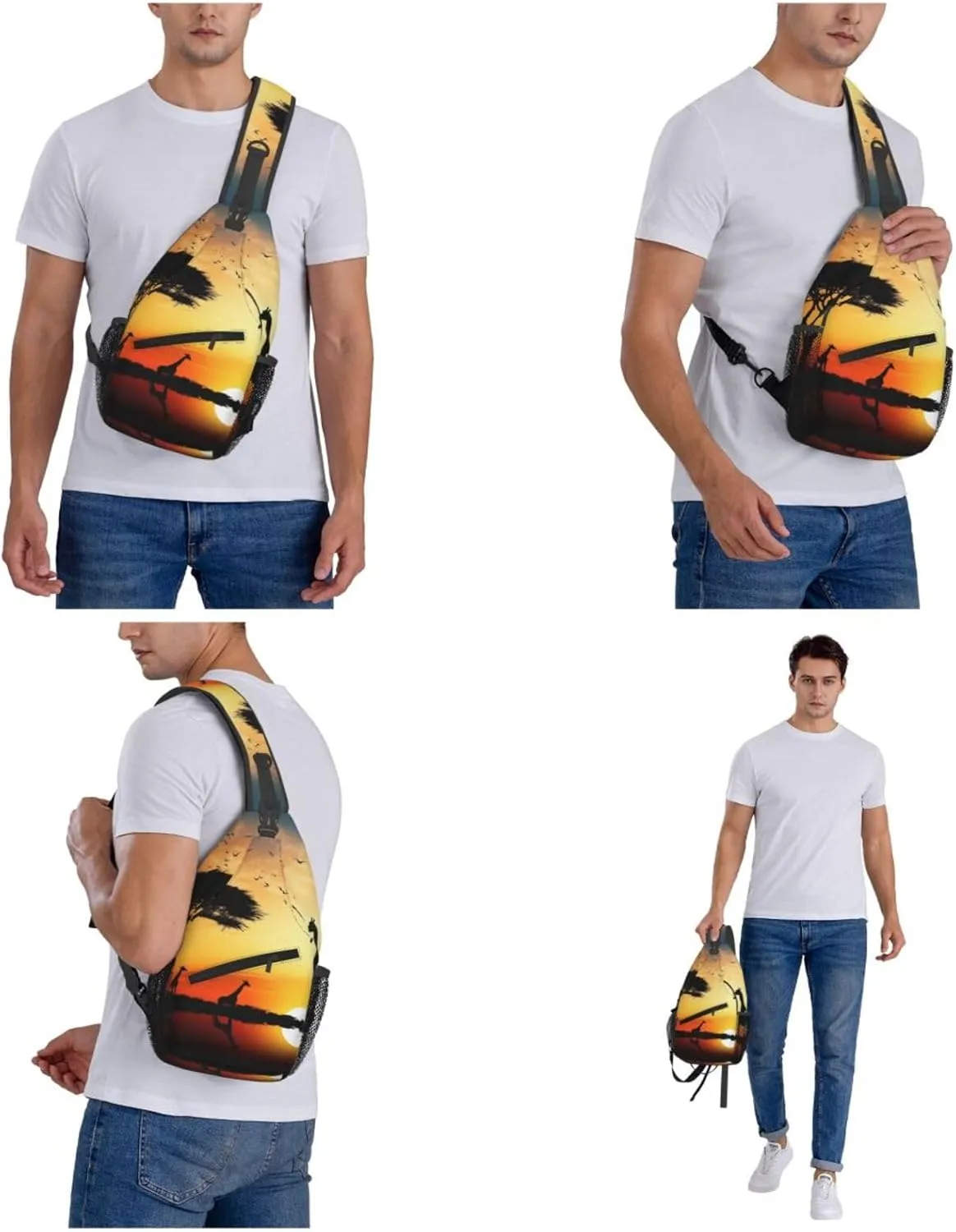 Crossbody Bags for Women Men Trendy Sling Bag Casual Chest Bag Grand canal in Italy Shoulder Bag for Travel Sport