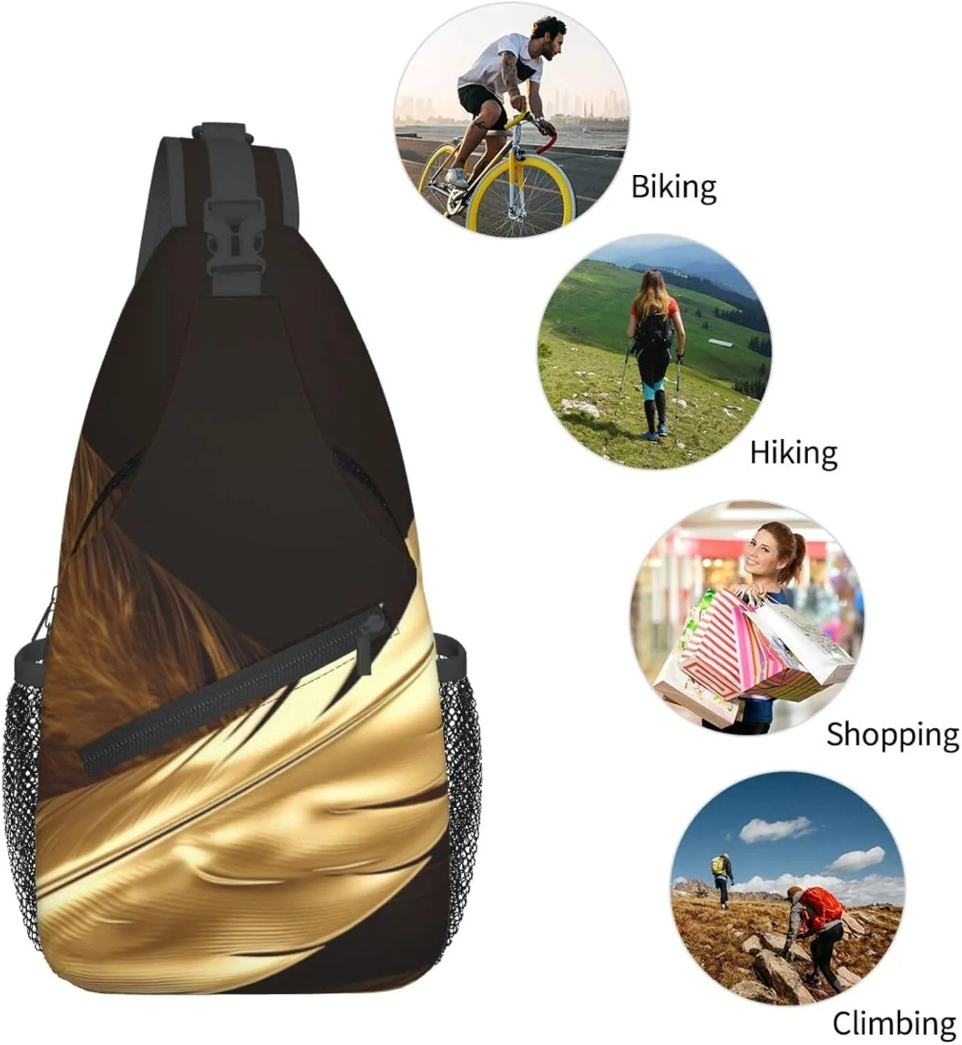 Crossbody Bags for Women Men Trendy Sling Bag Casual Chest Bag Grand canal in Italy Shoulder Bag for Travel Sport
