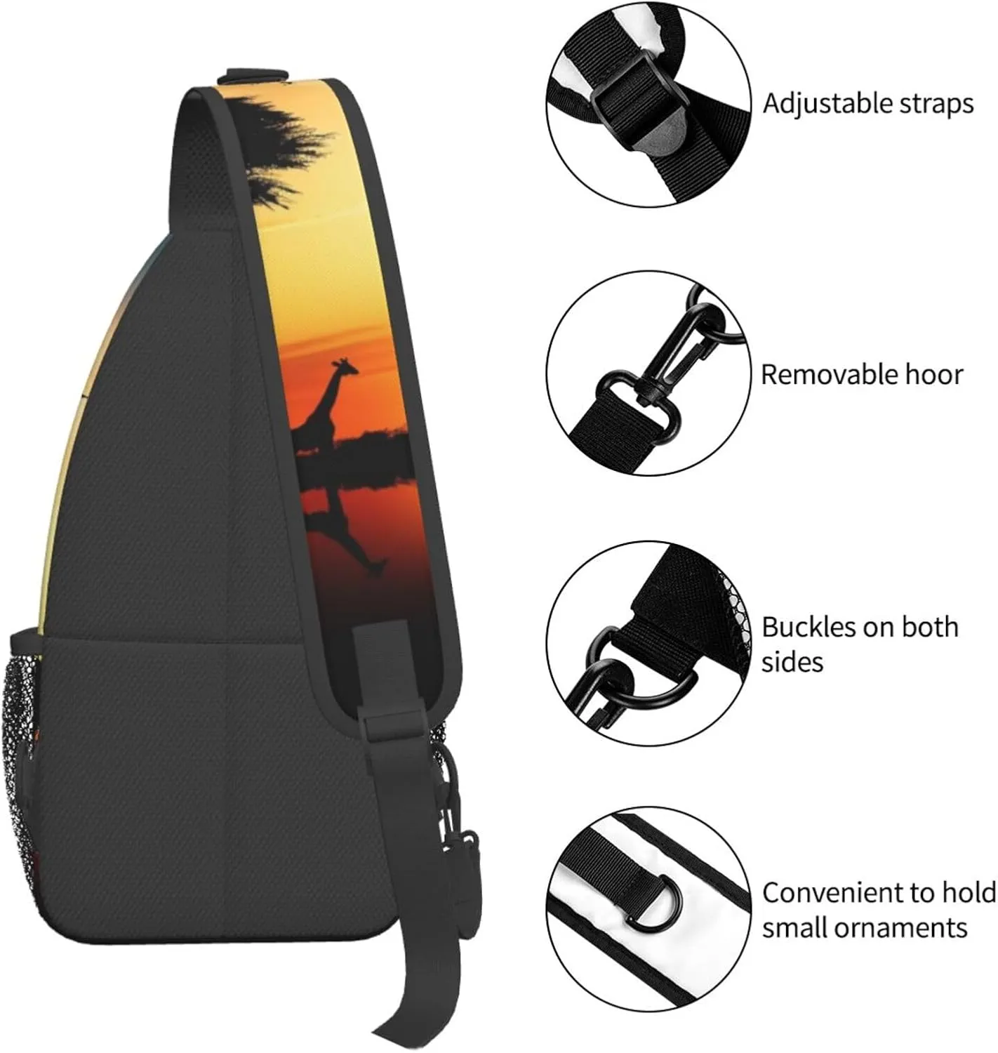 Crossbody Bags for Women Men Trendy Sling Bag Casual Chest Bag Grand canal in Italy Shoulder Bag for Travel Sport