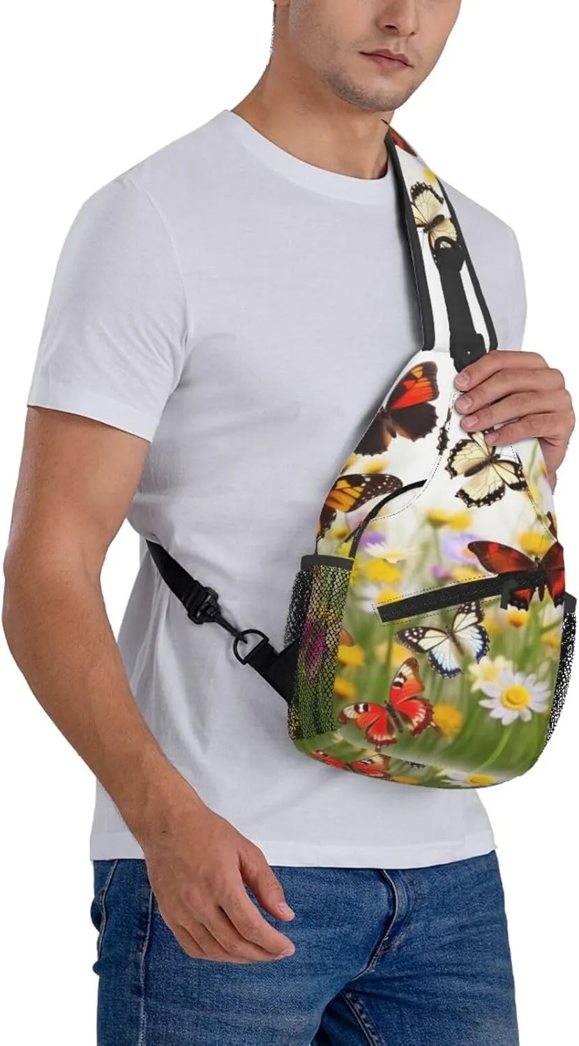 Crossbody Bags for Women Men Trendy Sling Bag Casual Chest Bag Halloween Night Sky Shoulder Bag for Travel Sport