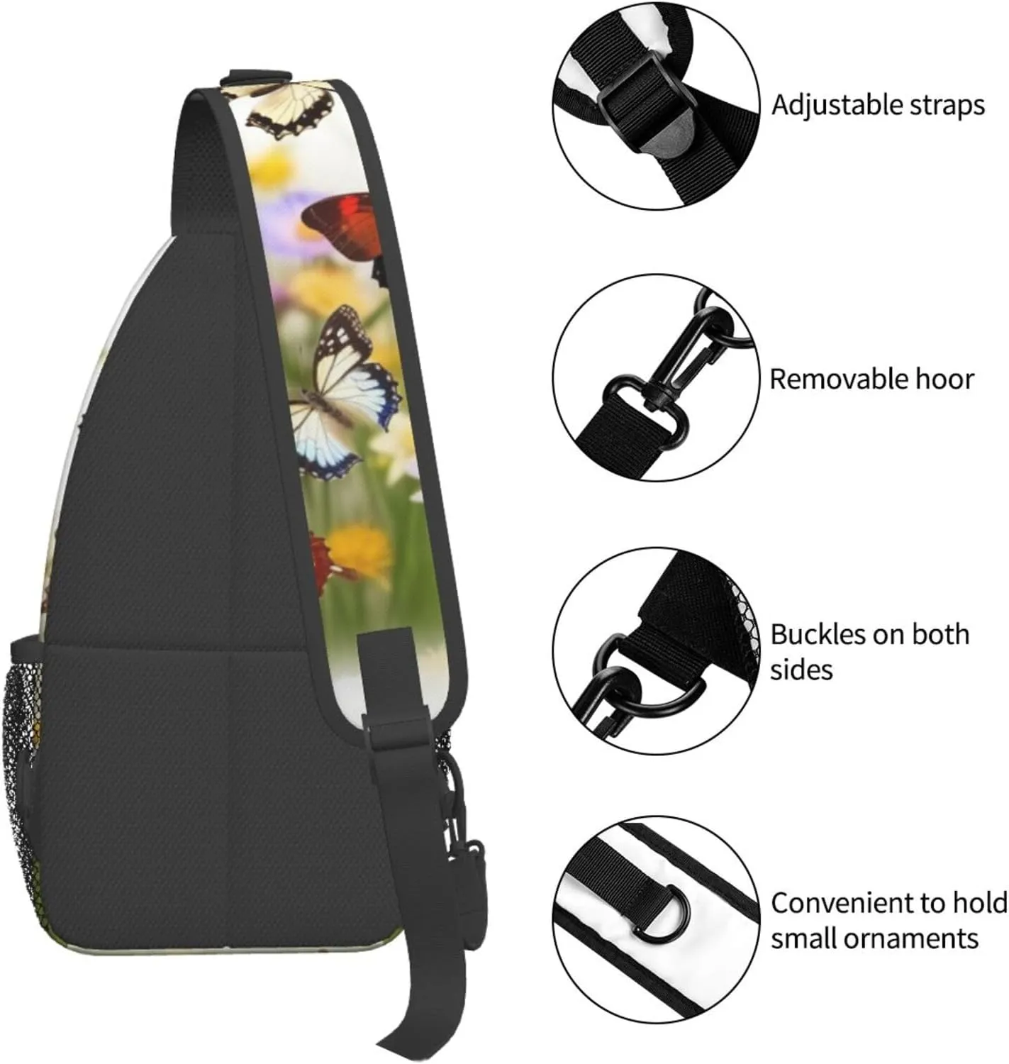Crossbody Bags for Women Men Trendy Sling Bag Casual Chest Bag Halloween Night Sky Shoulder Bag for Travel Sport