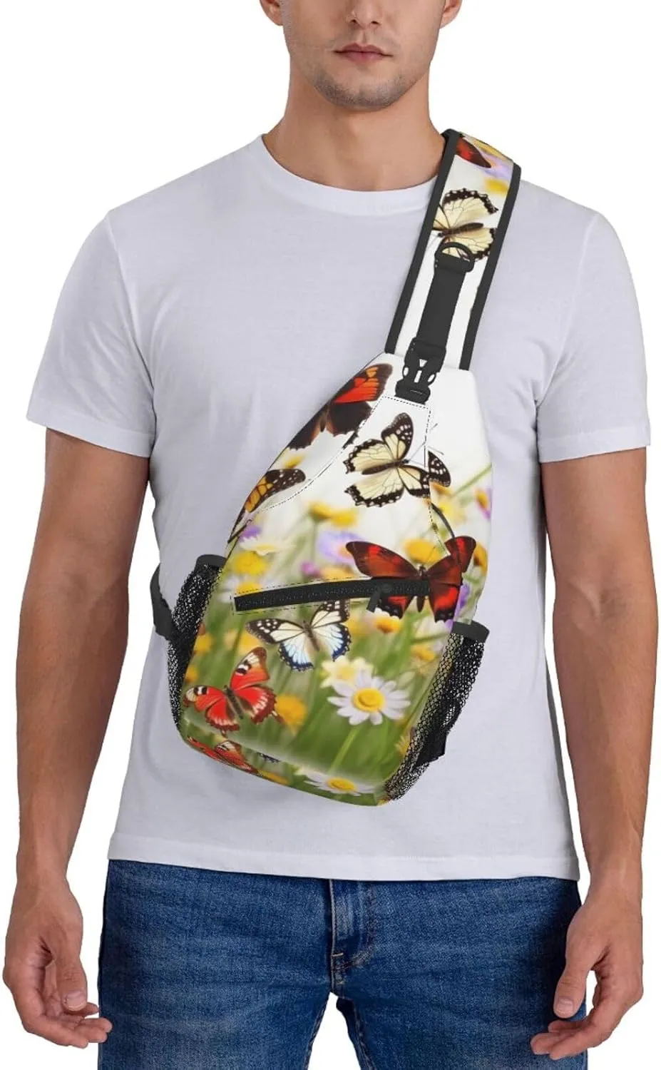 Crossbody Bags for Women Men Trendy Sling Bag Casual Chest Bag Halloween Night Sky Shoulder Bag for Travel Sport