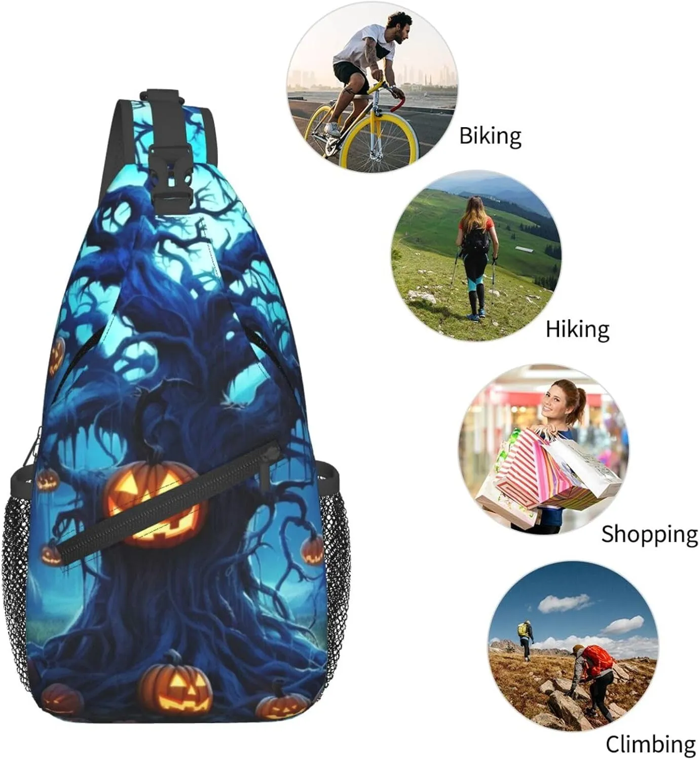 Crossbody Bags for Women Men Trendy Sling Bag Casual Chest Bag Heron Shoulder Bag for Travel Sport
