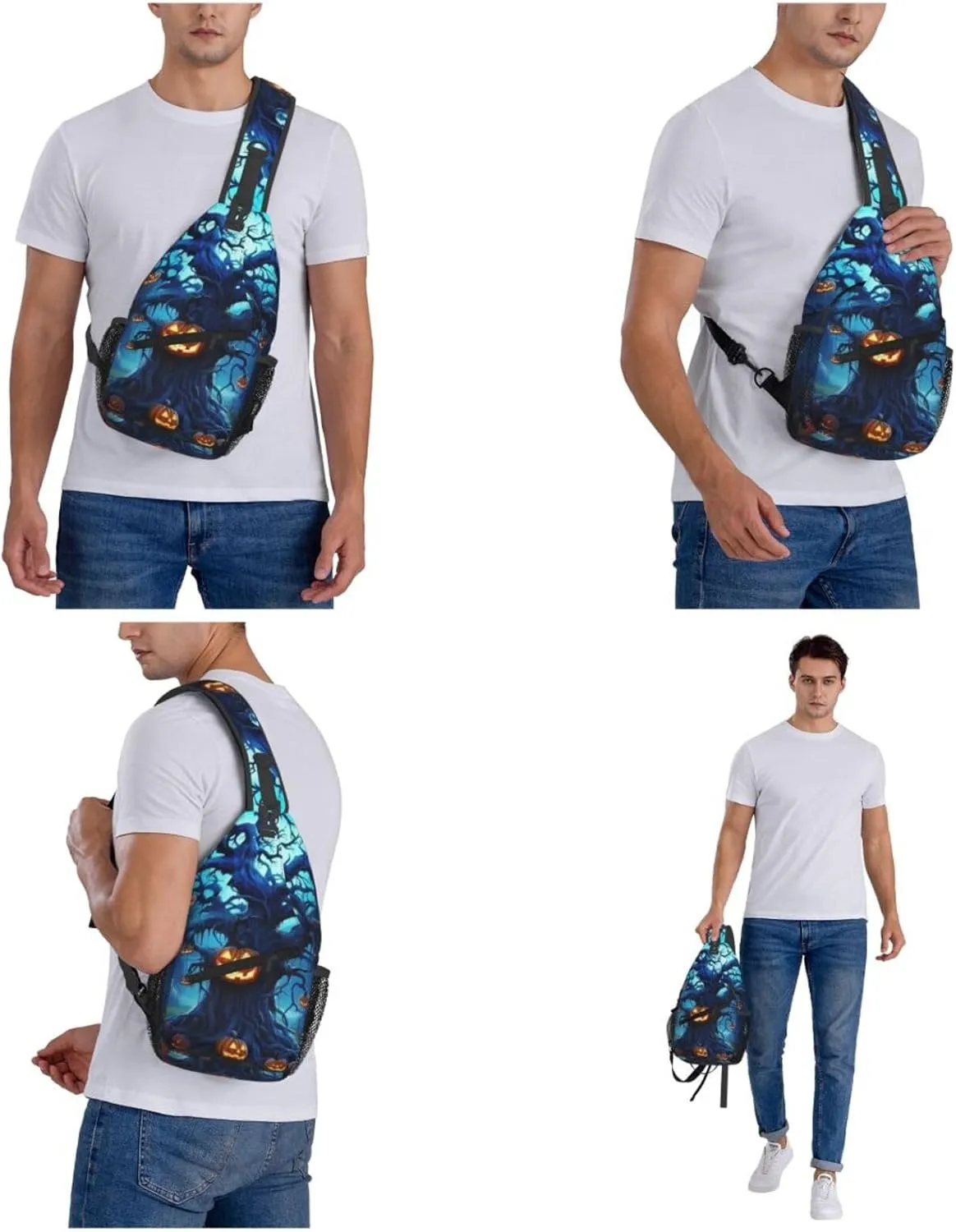 Crossbody Bags for Women Men Trendy Sling Bag Casual Chest Bag Heron Shoulder Bag for Travel Sport
