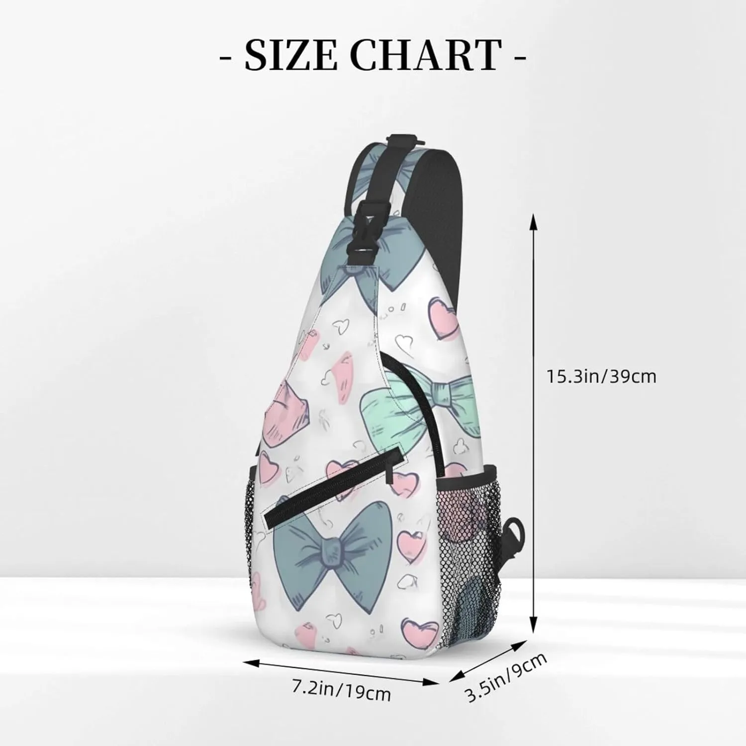 Crossbody Bags for Women Men Trendy Sling Bag Casual Chest Bag Repeating Bunny Pattern Shoulder Bag for Travel Sport