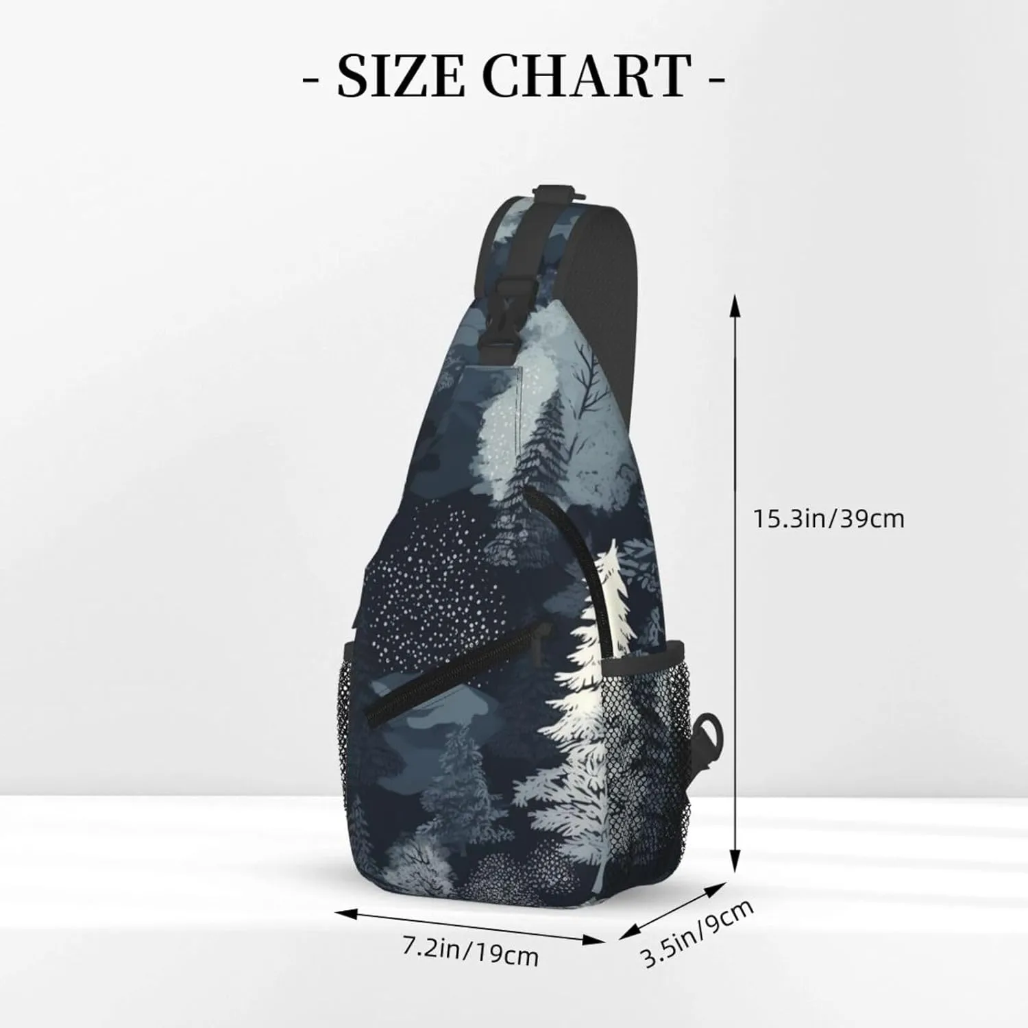 Crossbody Bags for Women Men Trendy Sling Bag Casual Chest Bag Two Rabbits Drinking Tea Shoulder Bag for Travel Sport