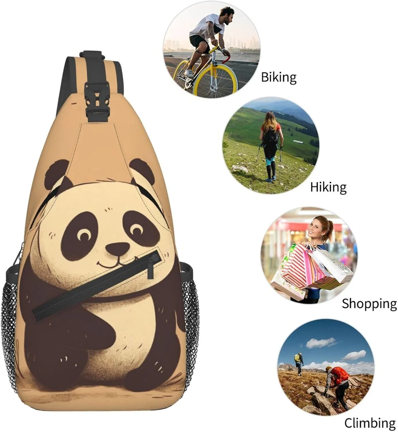 Crossbody Bags for Women Men Trendy Sling Bag Casual Chest Bag Yellow Pumpkin Pattern Shoulder Bag for Travel Sport