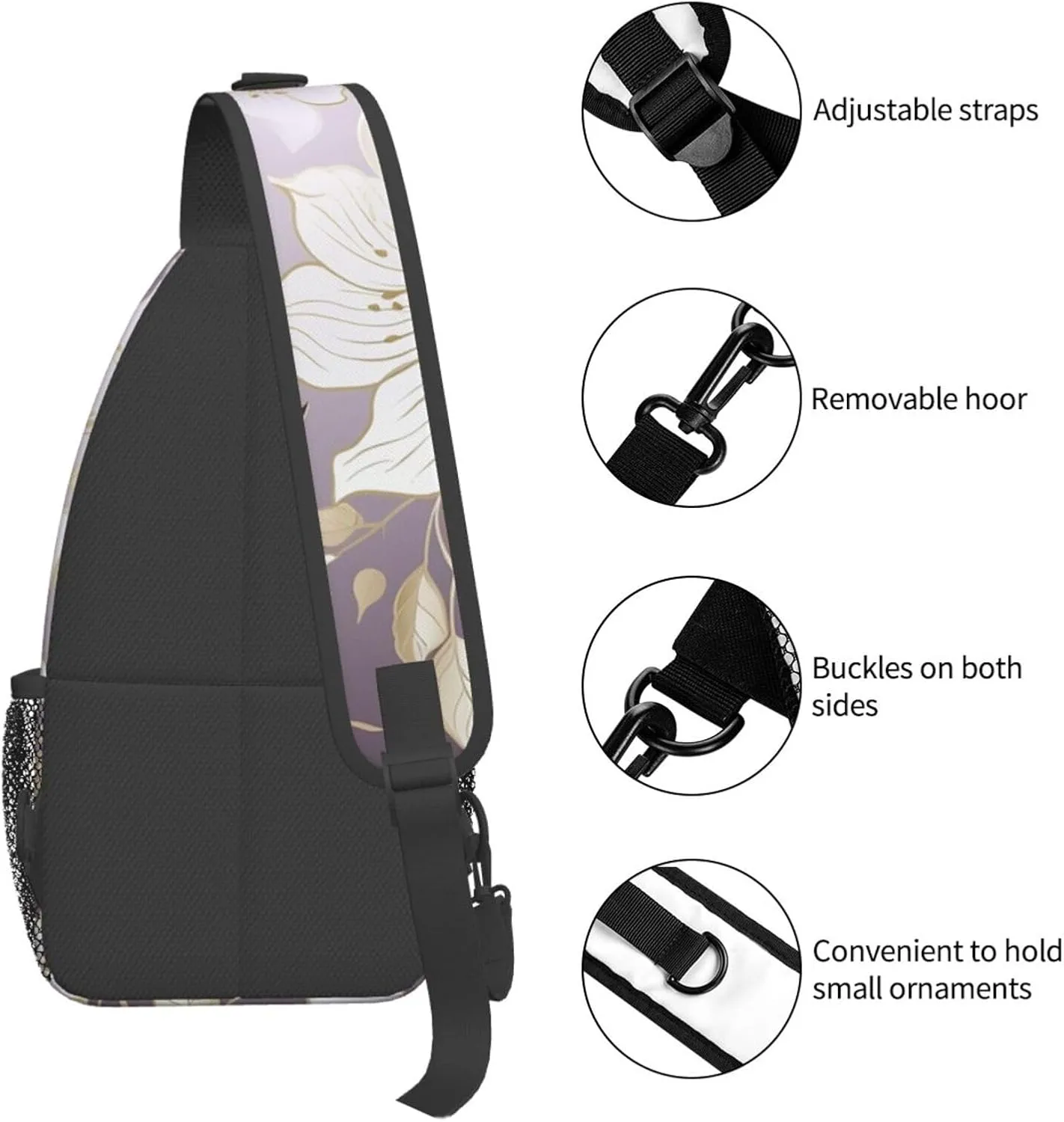 Crossbody Bags for Women Men Trendy Sling Bag Casual Chest Bag Yellow Pumpkin Pattern Shoulder Bag for Travel Sport