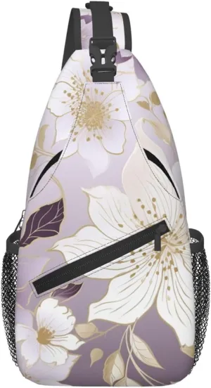 Crossbody Bags for Women Men Trendy Sling Bag Casual Chest Bag Yellow Pumpkin Pattern Shoulder Bag for Travel Sport