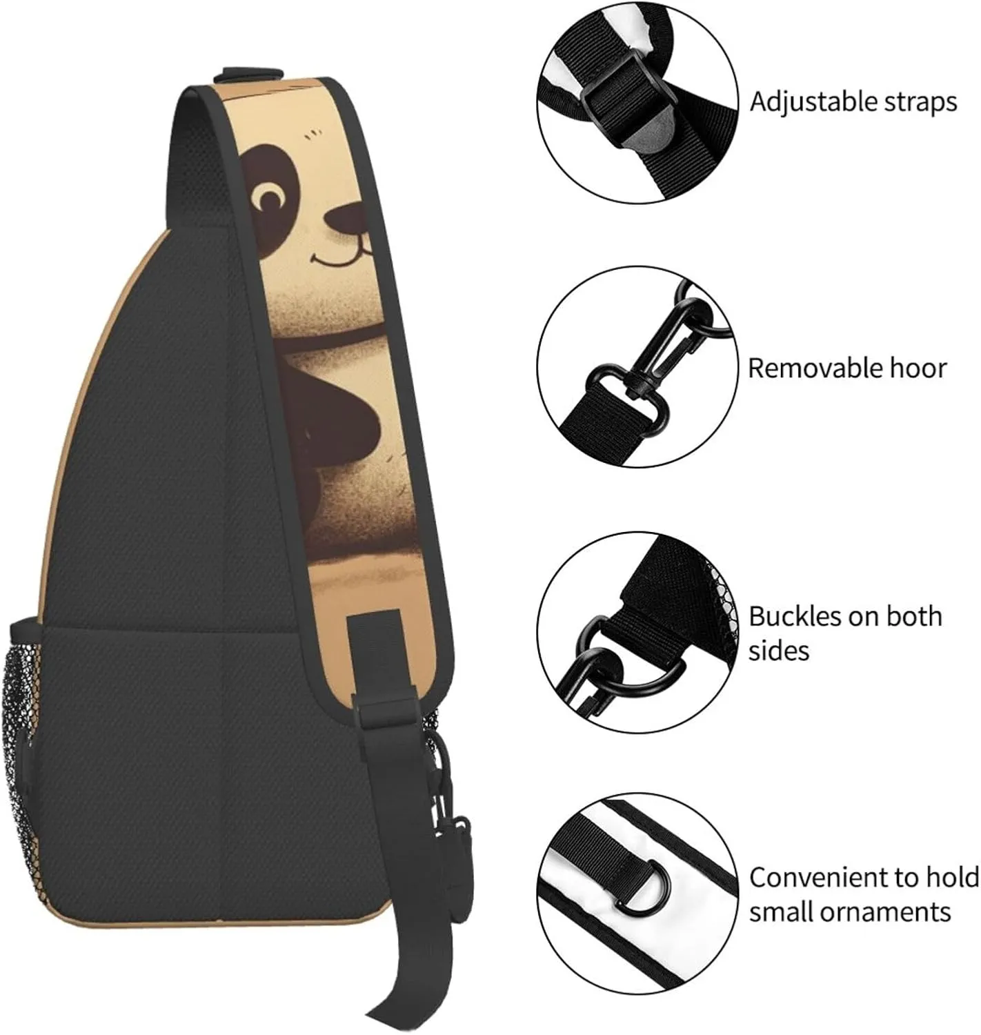 Crossbody Bags for Women Men Trendy Sling Bag Casual Chest Bag Yellow Pumpkin Pattern Shoulder Bag for Travel Sport