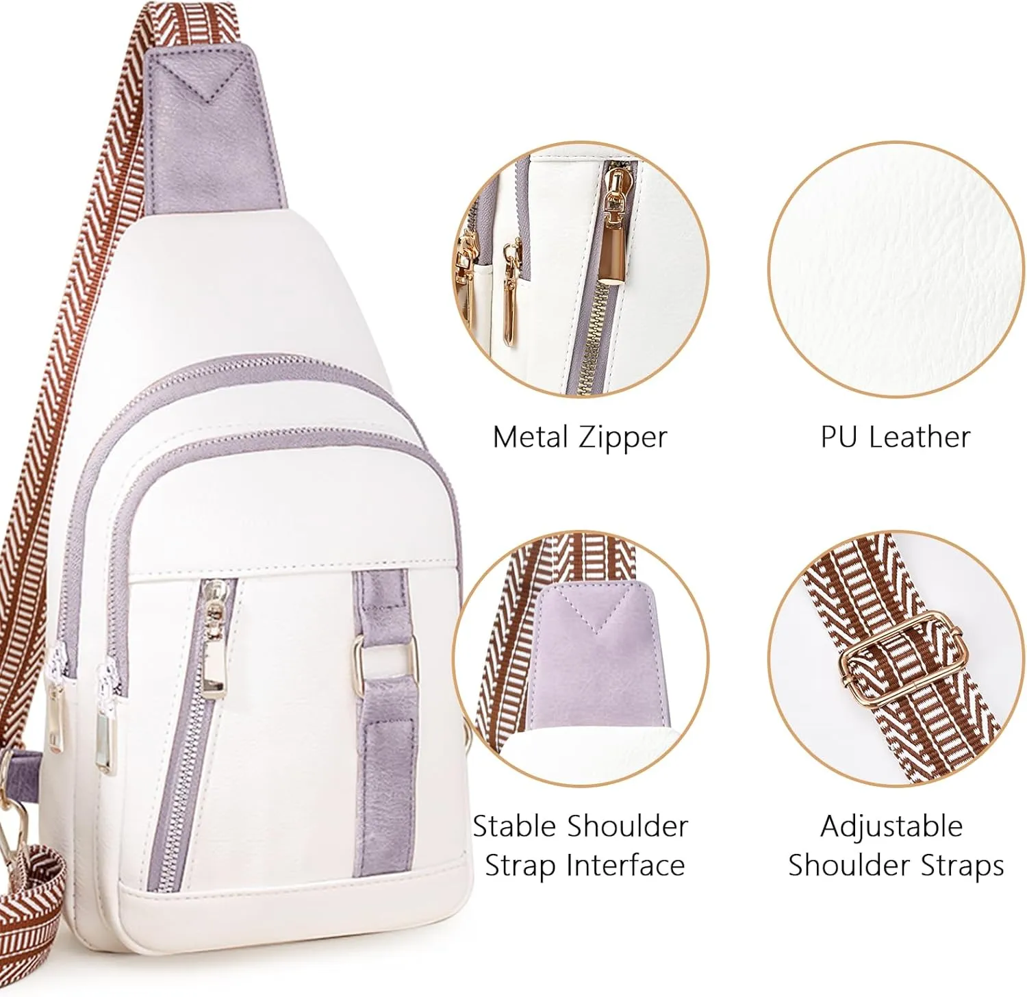 Crossbody Bags for Women Mothers Day Gifts for Mom Her Wife Birthday Gifts Small Sling Bag Leather Fanny Packs for Travel