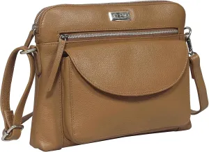 Crossbody Bags for Women Real Leather Sling with Multiple Pockets and Adjustable Strap