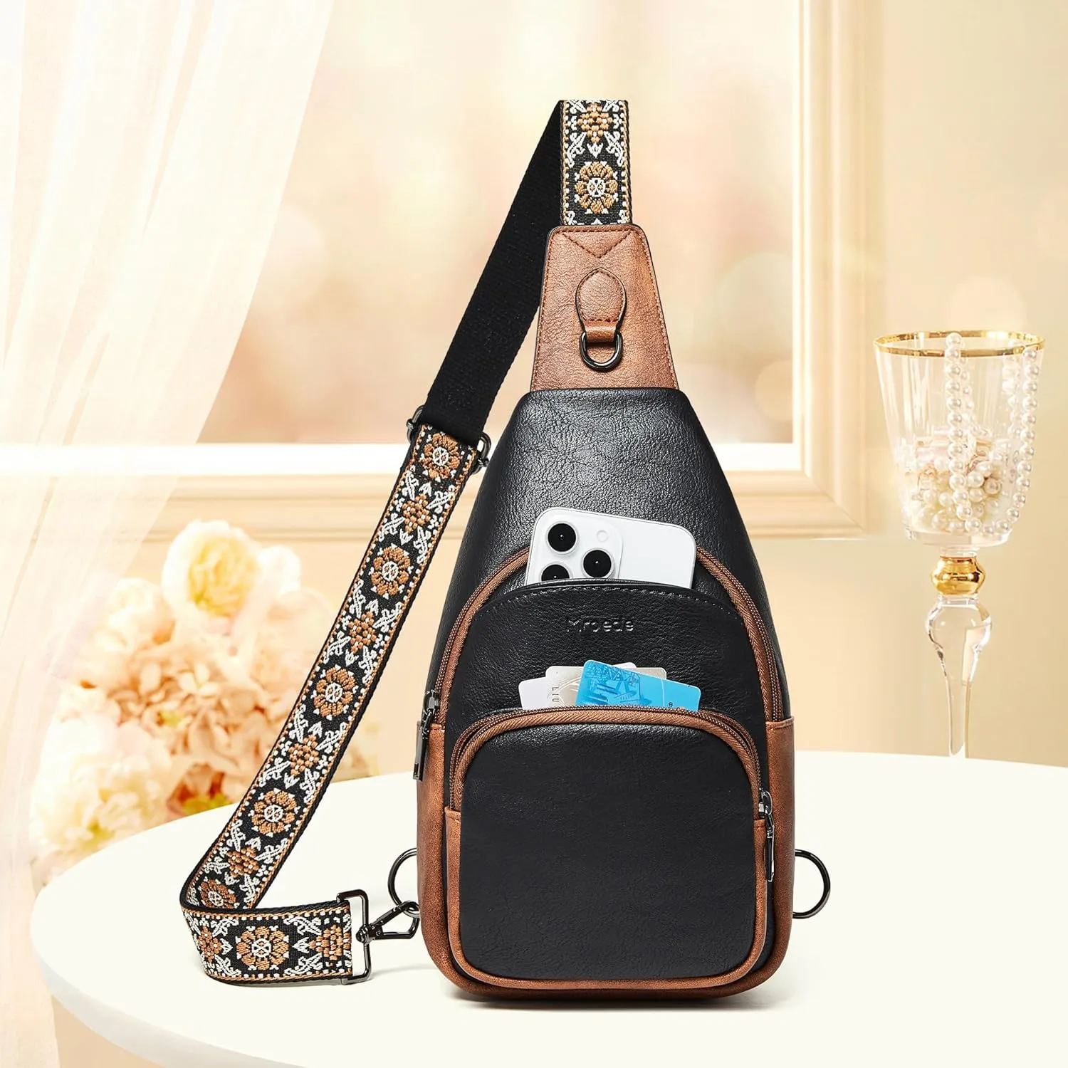 Crossbody Bags for Women Sling Bag Fanny Pack Casual Daypacks Small Backpack Chest Travel Purse Anti Theft