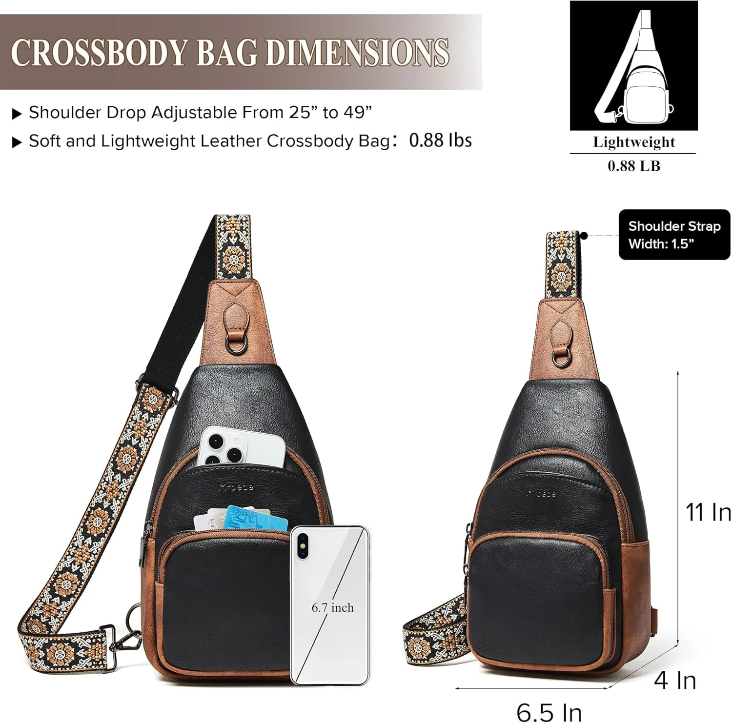 Crossbody Bags for Women Sling Bag Fanny Pack Casual Daypacks Small Backpack Chest Travel Purse Anti Theft