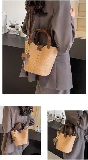 Crossbody Bucket Bags for Women with Comfortable Portable Design, Drawstring Closure and Lanyard Case