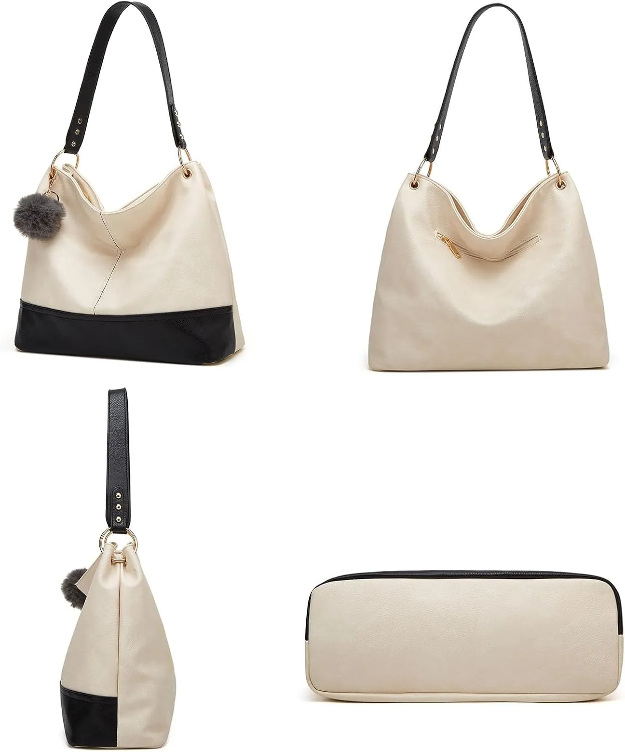 Crossbody Handbag Casual Tote Handbags For Women PU Leather Tote Top Handle Satchel Shoulder Bag Armpit Bag