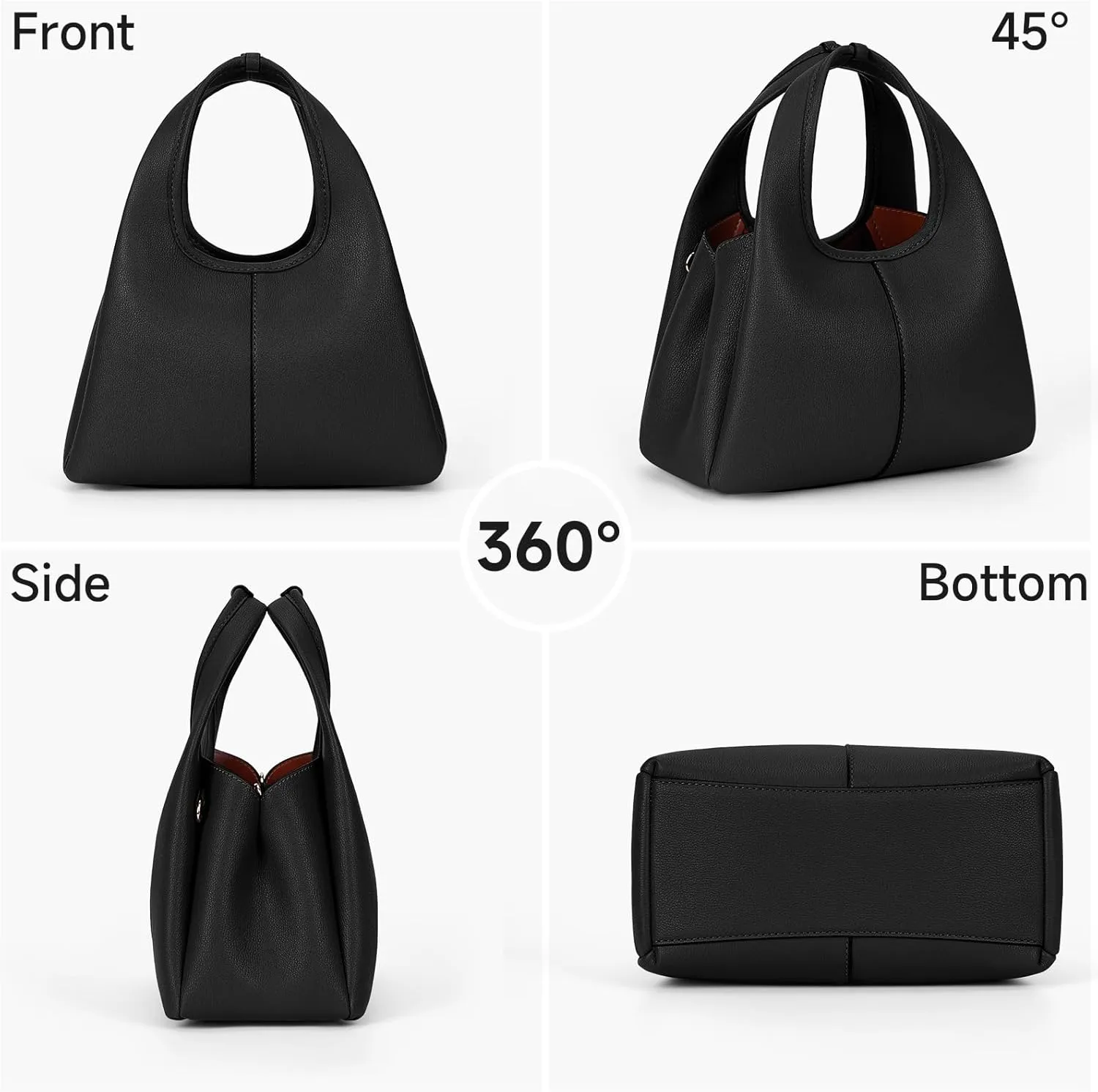 Crossbody Purse for Women Top Handle Satchel Shoulder Tote Bag Genuine Leather Handbag for Office or Everyday Use