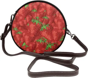 Crossbody Shoulder Bags for Women Small Round Satchel Handbags Purse