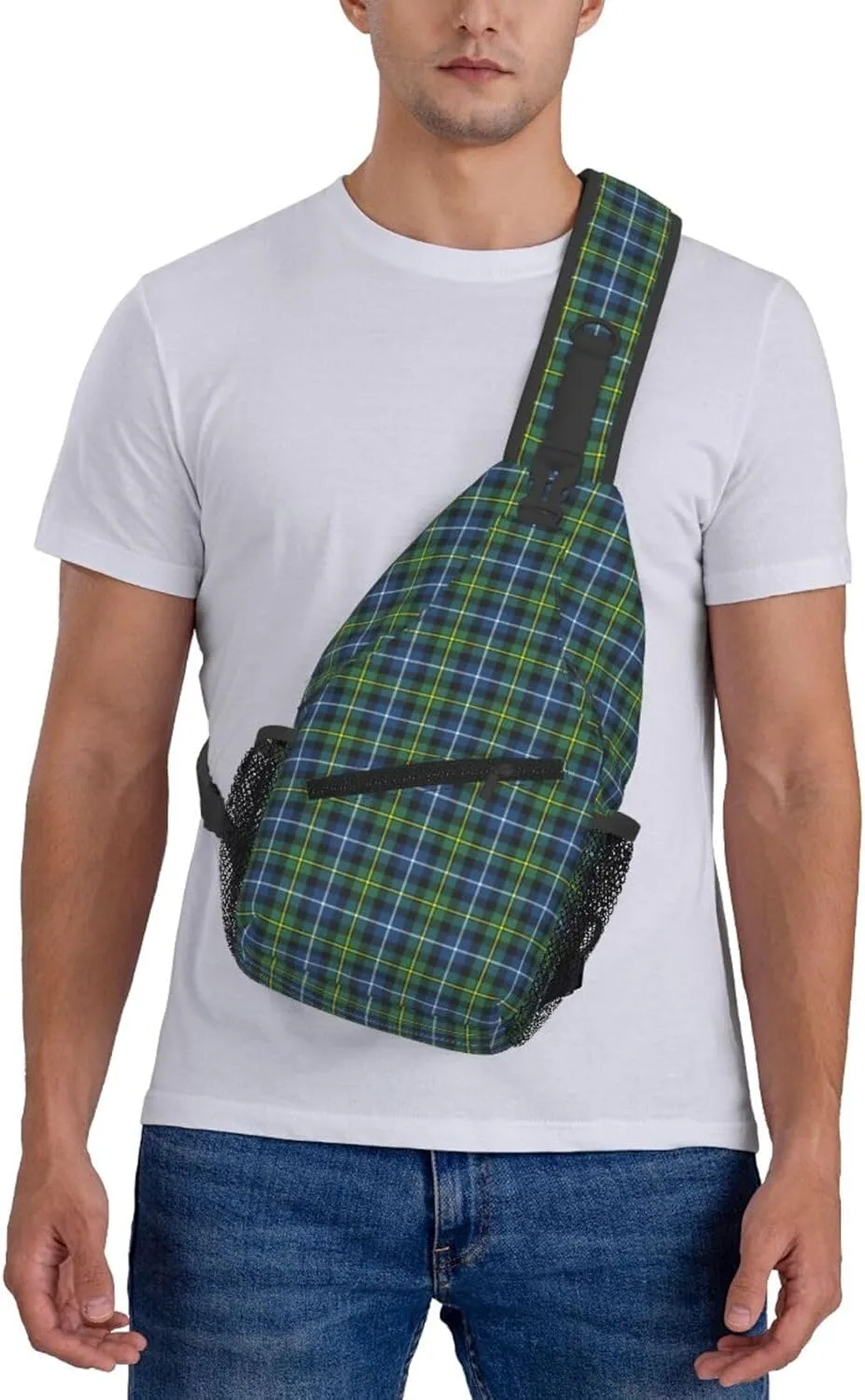 Crossbody Sling Backpack Clan MacNeil of Barra Ancient Tartan Shoulder Chest Bag Daypack for Traveling Sport