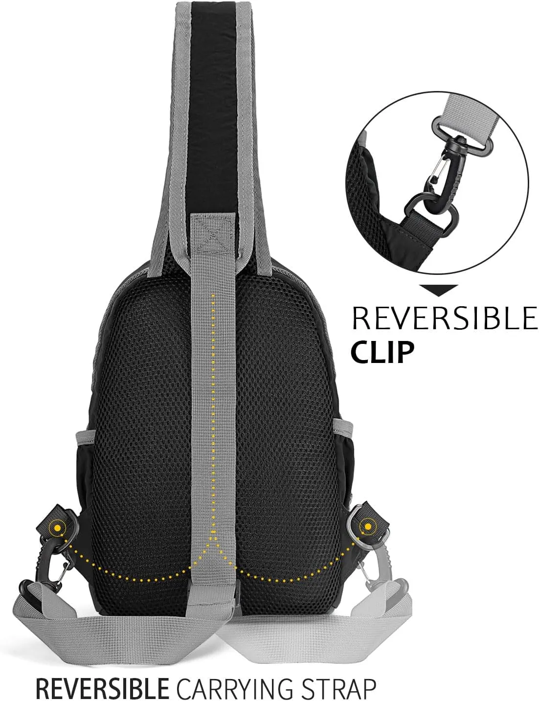 Crossbody Sling Backpack Sling Bag for Women Men, Crossbody Shoulder Blet Bags, Travel Daypack bag Purse for women
