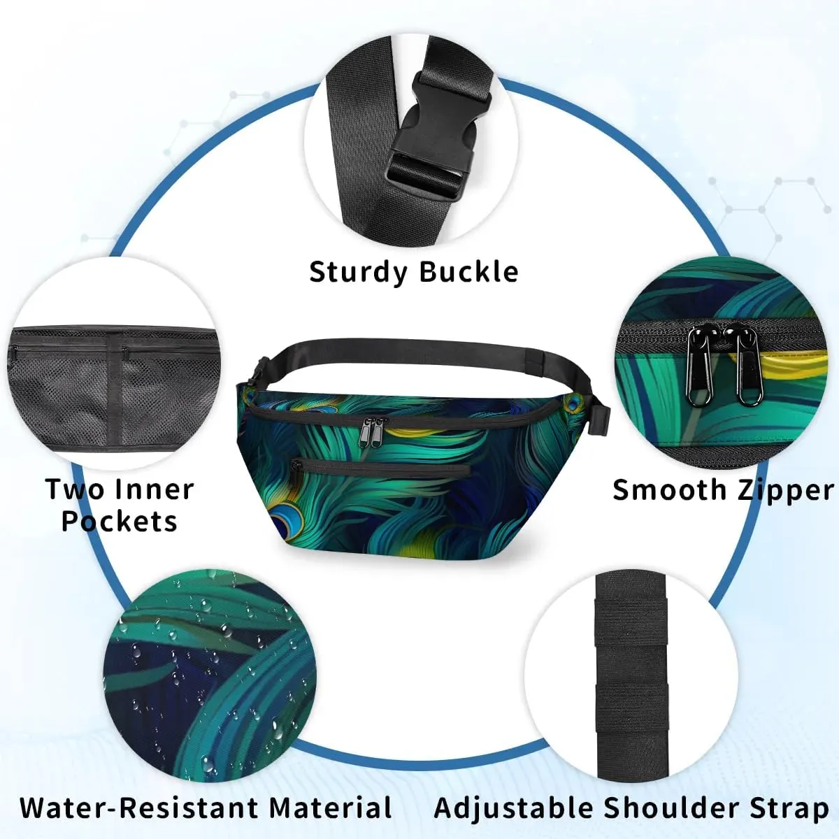 Crossbody Sling Bag for Women Men Farm Chicken Lightweight Waterproof Travel Essentials
