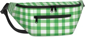 Crossbody Sling Bag for Women Men Plaid Pattern Lightweight Waterproof Travel Essentials