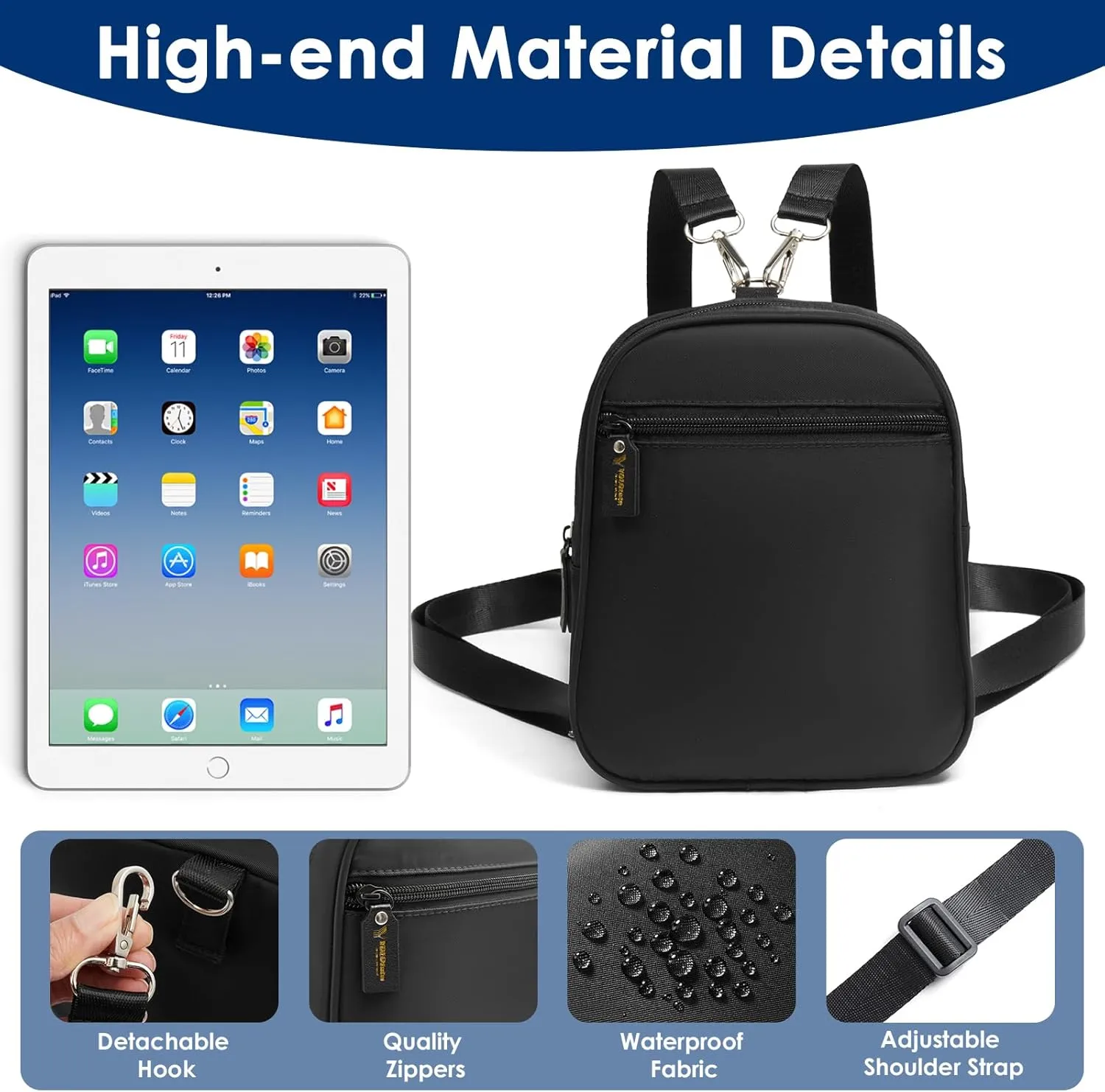 Crossbody Sling Bag for Women Purse Crossbody Sling Backpack Unisex Casual Cross Body Trave Adjustable Strap