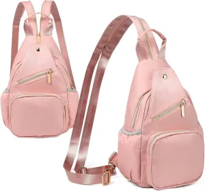 Crossbody Sling Bag Small Backpack Convertible, Cross Body Bags Mini Backpack for Travel Hiking Daypack