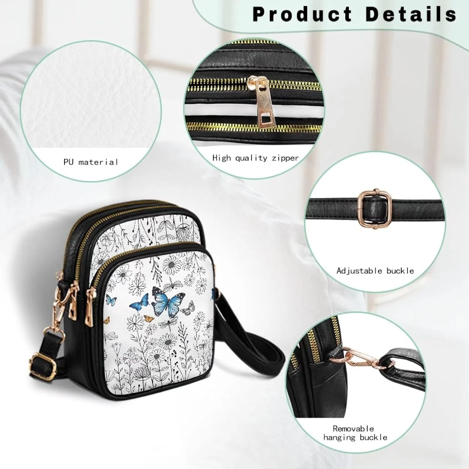 Crossbody Sling Bags for Women Crossbody Cell Phone Purse Wallet Sling Bag Shoulder Strap Lightweight Small Satchel