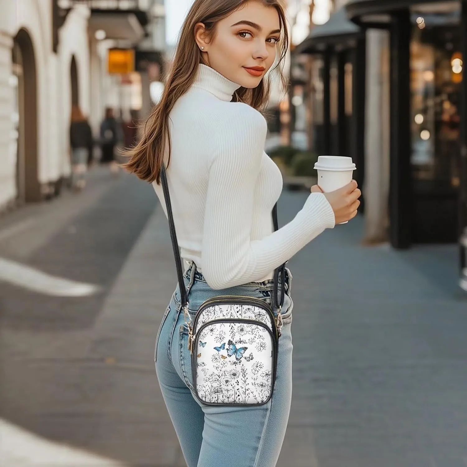 Crossbody Sling Bags for Women Crossbody Cell Phone Purse Wallet Sling Bag Shoulder Strap Lightweight Small Satchel