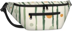 Crossbody Sling Bags for Women Men Dots Stripes Casual Sling Backpack Daypack Chest Bag for Travel Sport Hiking Running