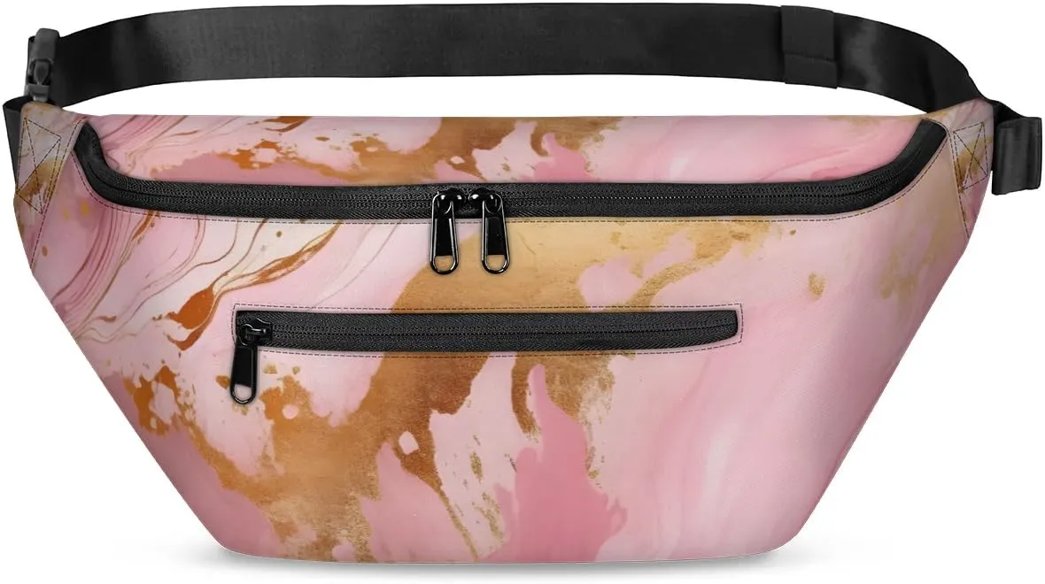 Crossbody Sling Bags for Women Men Fairy Marble Pattern Casual Sling Backpack Daypack Chest Bag for Travel Sport Hiking Running