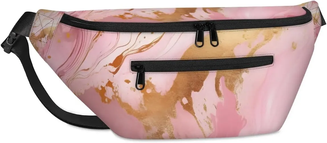 Crossbody Sling Bags for Women Men Fairy Marble Pattern Casual Sling Backpack Daypack Chest Bag for Travel Sport Hiking Running