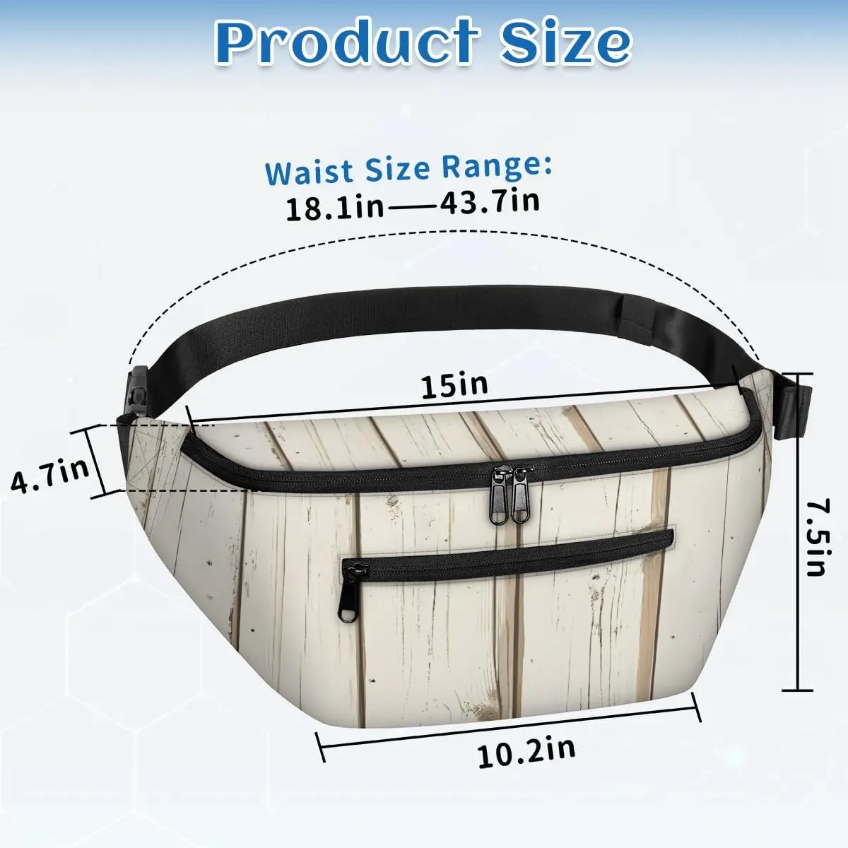 Crossbody Sling Bags for Women Men Wooden Plank Casual Sling Backpack Daypack Chest Bag for Travel Sport Hiking Running