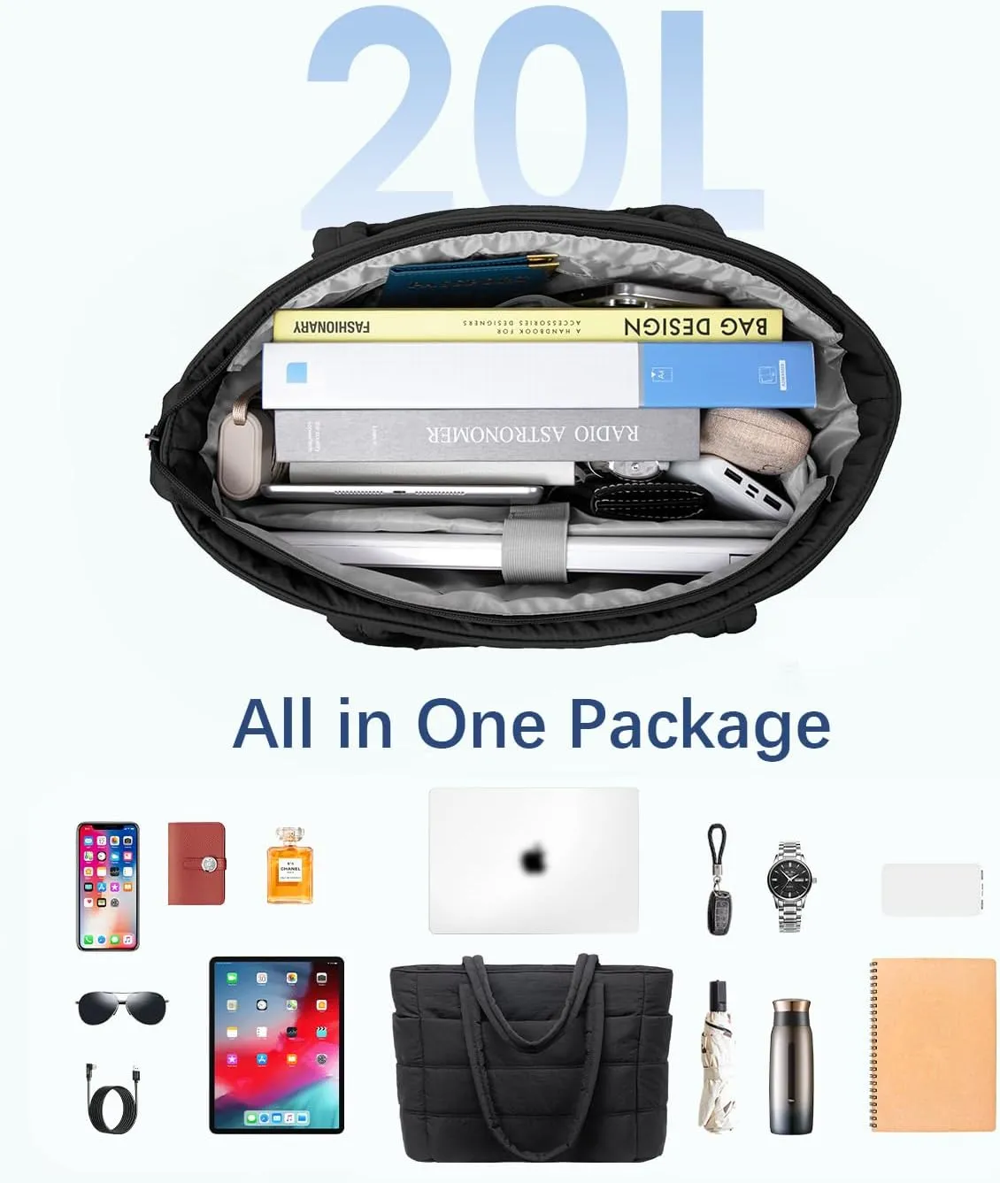 Crossbody Tote Bag for Women Medium Size Travel Tote Bags for Work with Zipper Shoulder Bag with Compartments