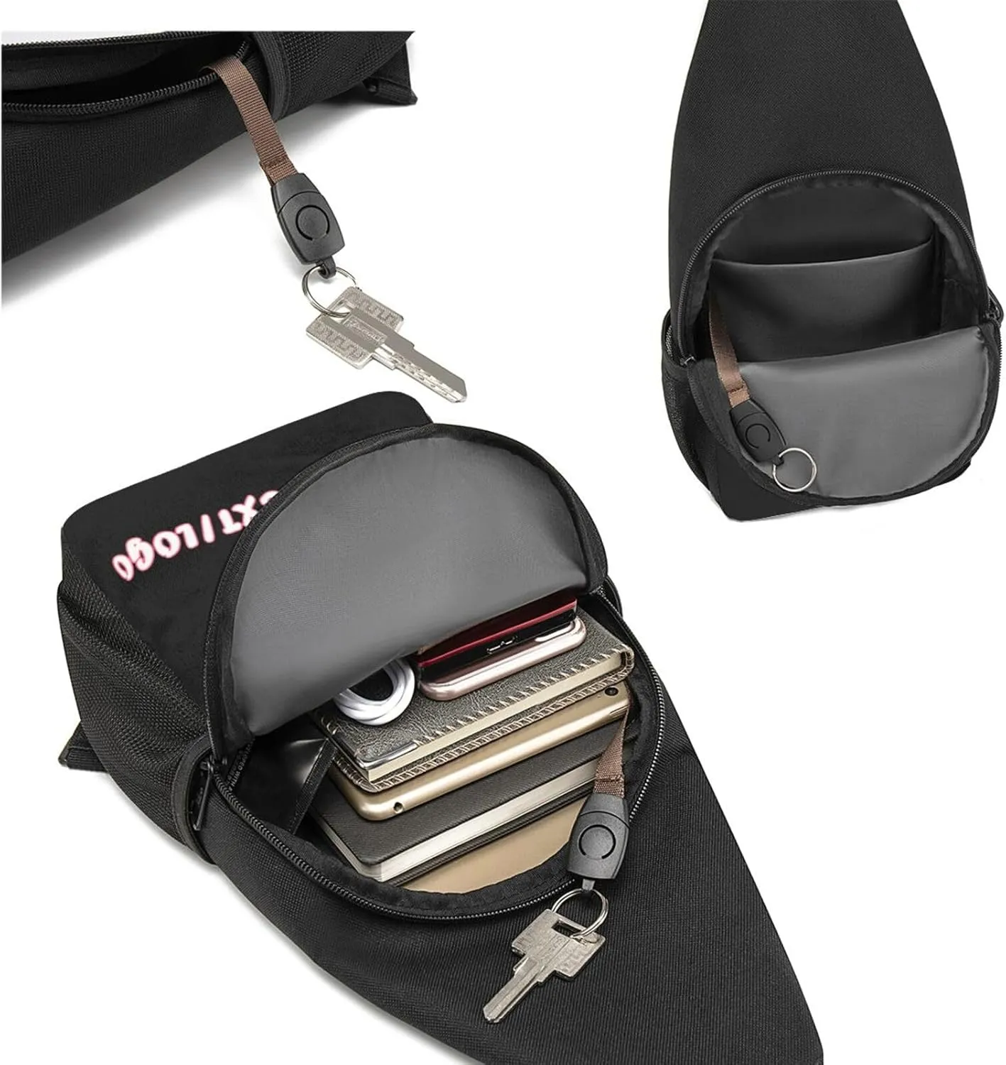 Custom Sling Bag,Personalized Sling Bag With Image Text,Crossbody Bags Sling Bags Fanny Pack For Men Women