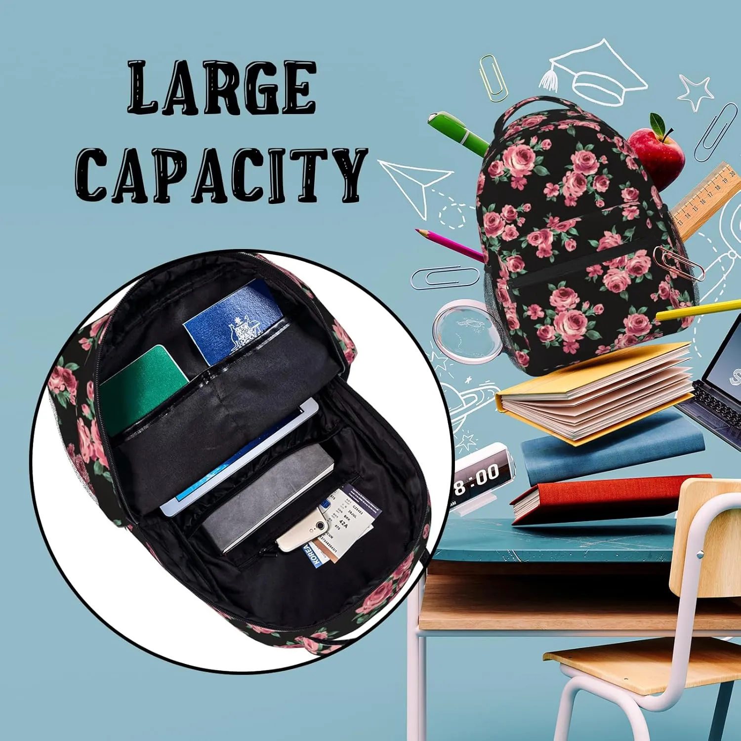Cute Backpack Animal Backpack For Kids Boys Girls Students Laptop Tablet Travel School Bag