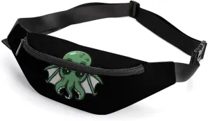 Cute Cthulhu Crossbody Fanny Pack Waist Packs Adjustable Shoulder Bags Sling Bag for Hiking Running Cycling