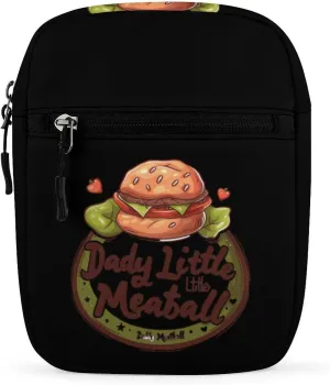 Daddy Little Meatball Italian Funny Sling Backpack Crossbody Waist Pack Chest Bag Fanny Pack Chest Daypack for Travel Sports Hiking