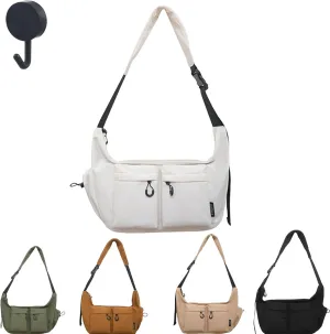 Dallaswind Large Capacity Messenger Canvas Bag, Dallaswind Large Crossbody Bag Shoulder Purse, Vintage Canvas Satchel