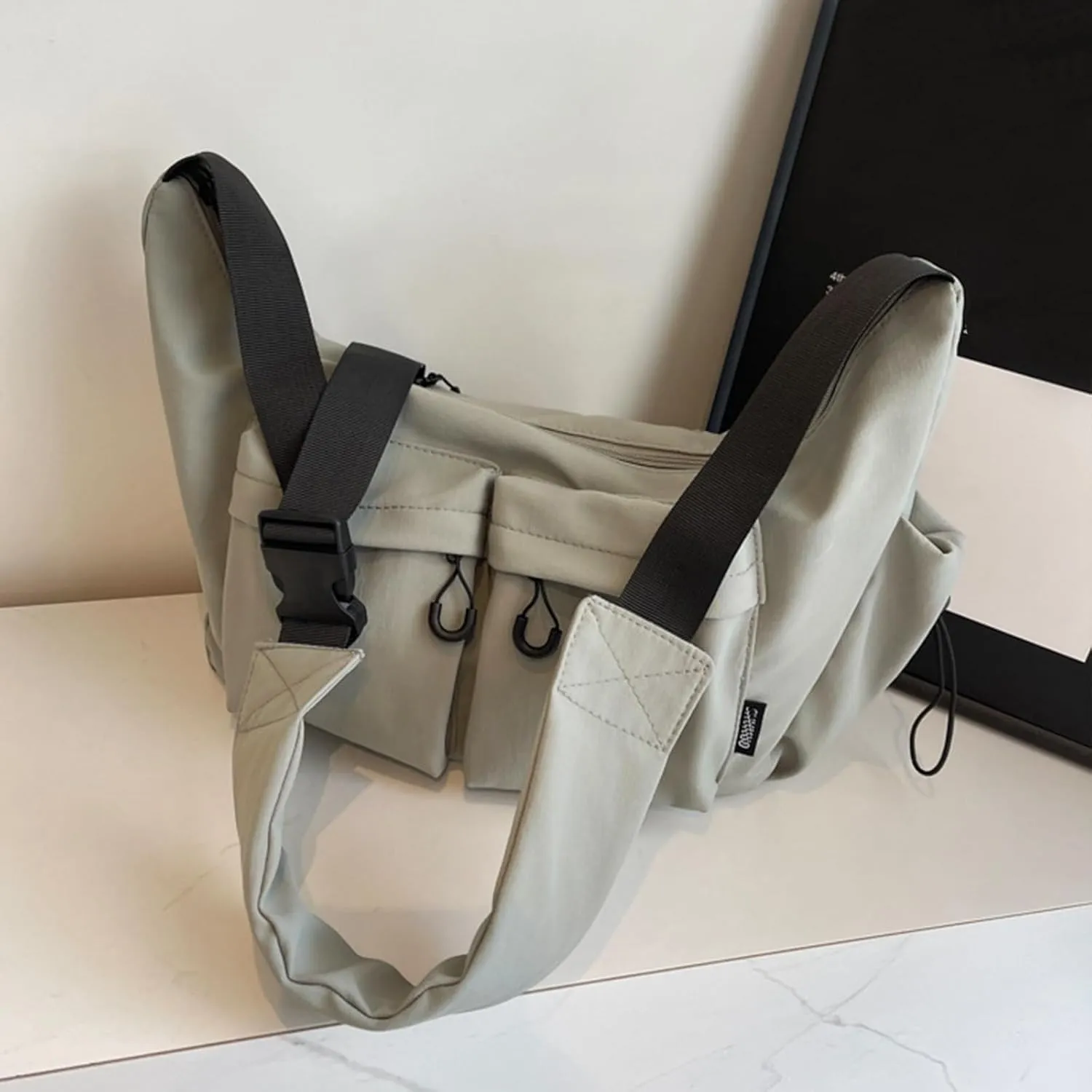 Dallaswind Large Capacity Messenger Canvas Bag, Dallaswind Large Crossbody Bag Shoulder Purse, Vintage Canvas Satchel