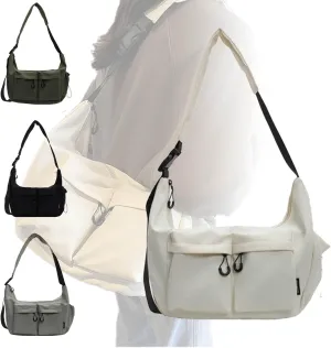 Dallaswind Large Capacity Messenger Canvas Bag，Multi Pocket，Water Resistant,Unisex Large Crossbody Bag Shoulder Purse