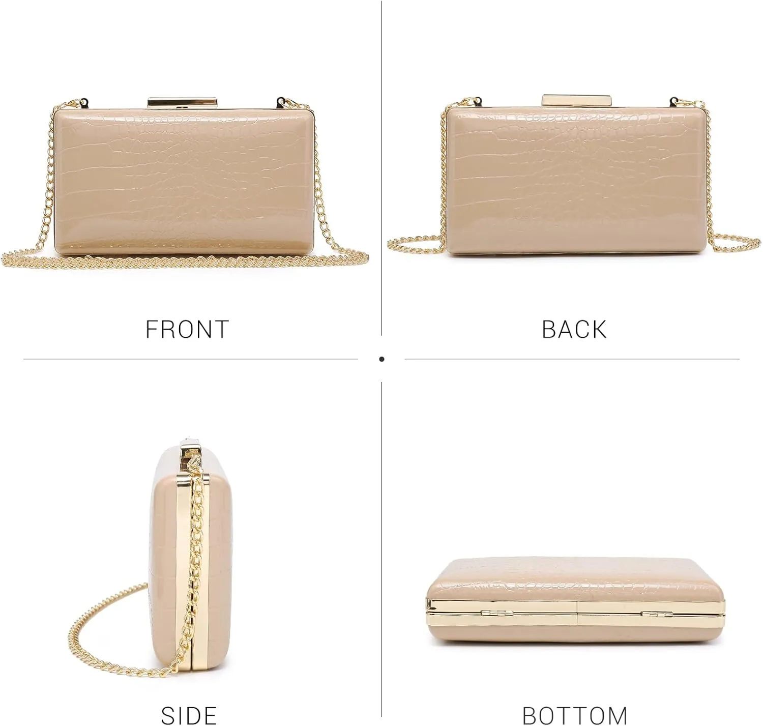 Dasein Women Evening Purses Clutch Bags Formal Party Clutches Wedding Purses Cocktail Prom Handbags