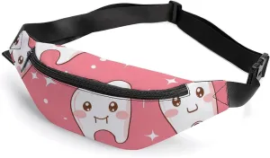 Dentist Dental Hygienist Crossbody Fanny Pack Waist Packs Adjustable Shoulder Bags Sling Bag for Hiking Running Cycling