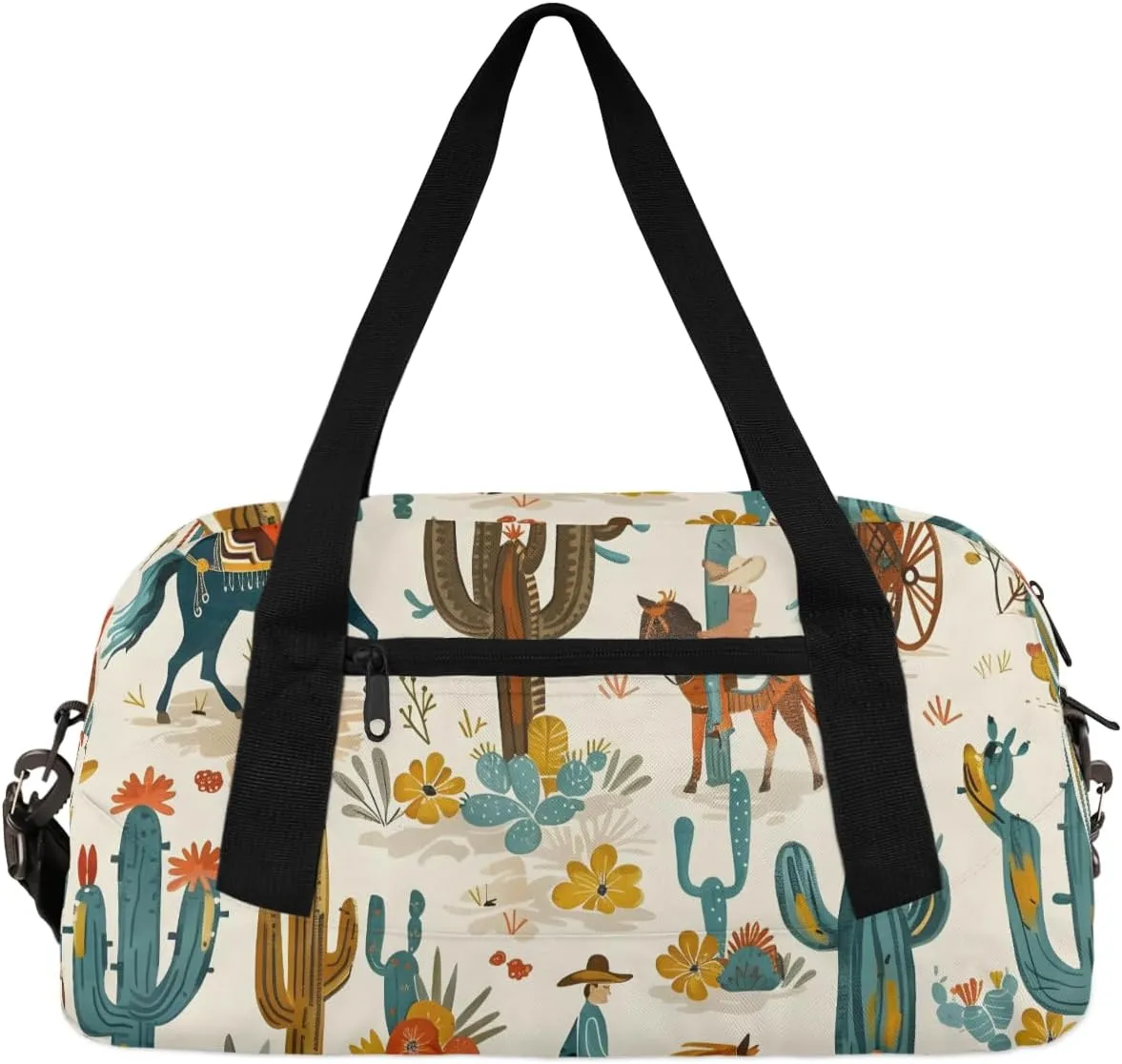 Desert Carriage Gym Bag Tropical Desert Gym Bag Wet/Dry Bag With Extra Drawstring Backpack For Travelling To The Gym