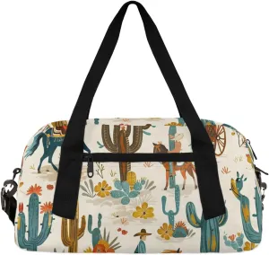 Desert Carriage Gym Bag Tropical Desert Gym Bag Wet/Dry Bag With Extra Drawstring Backpack For Travelling To The Gym