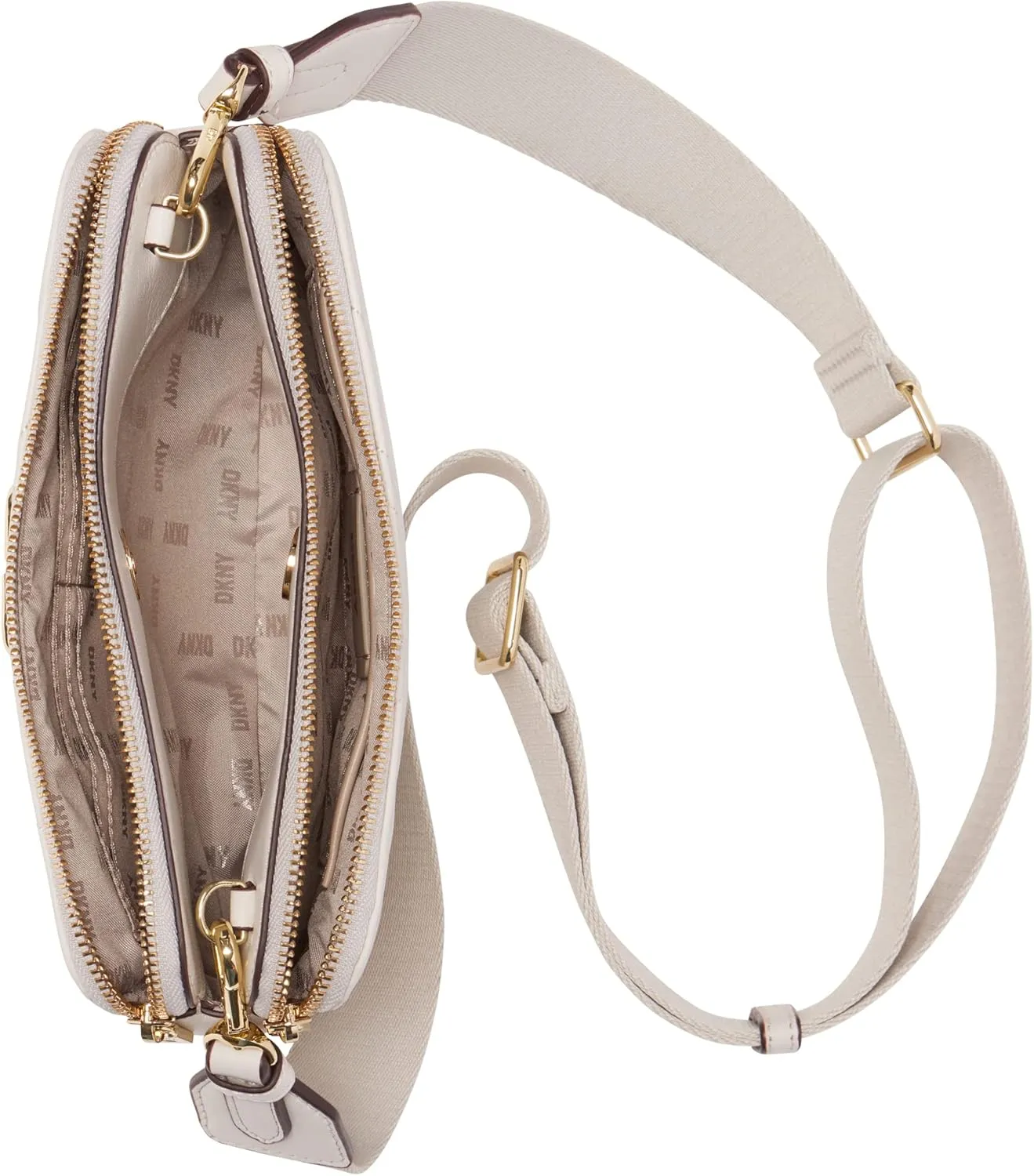 DKNY Delphine Double Zip Crossbody