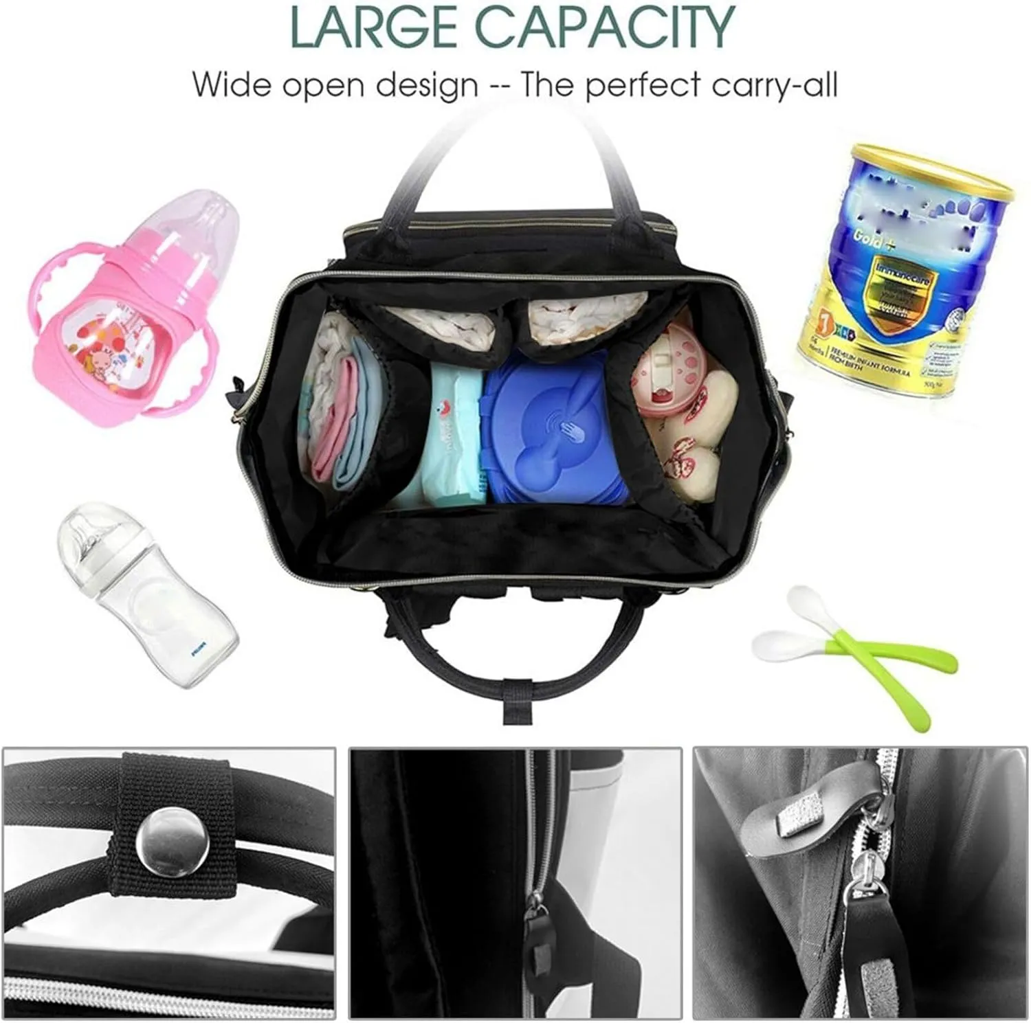 Dolphin Sea Animal Diaper Bag Backpack for Women Waterproof Mummy Backpack Large Nappy Bag Nursing Bag